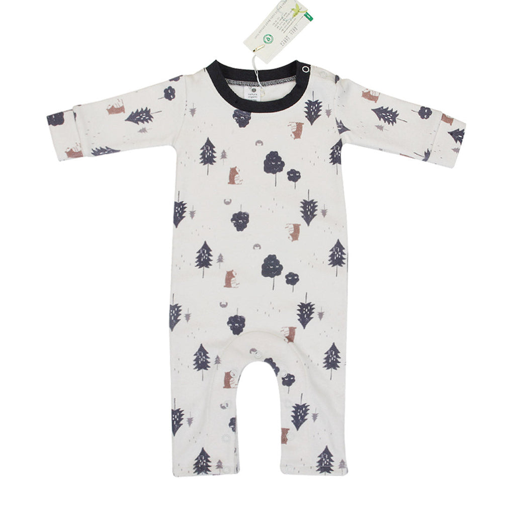 100% Organic Cotton Baby Rompers - Forest Friends Collection