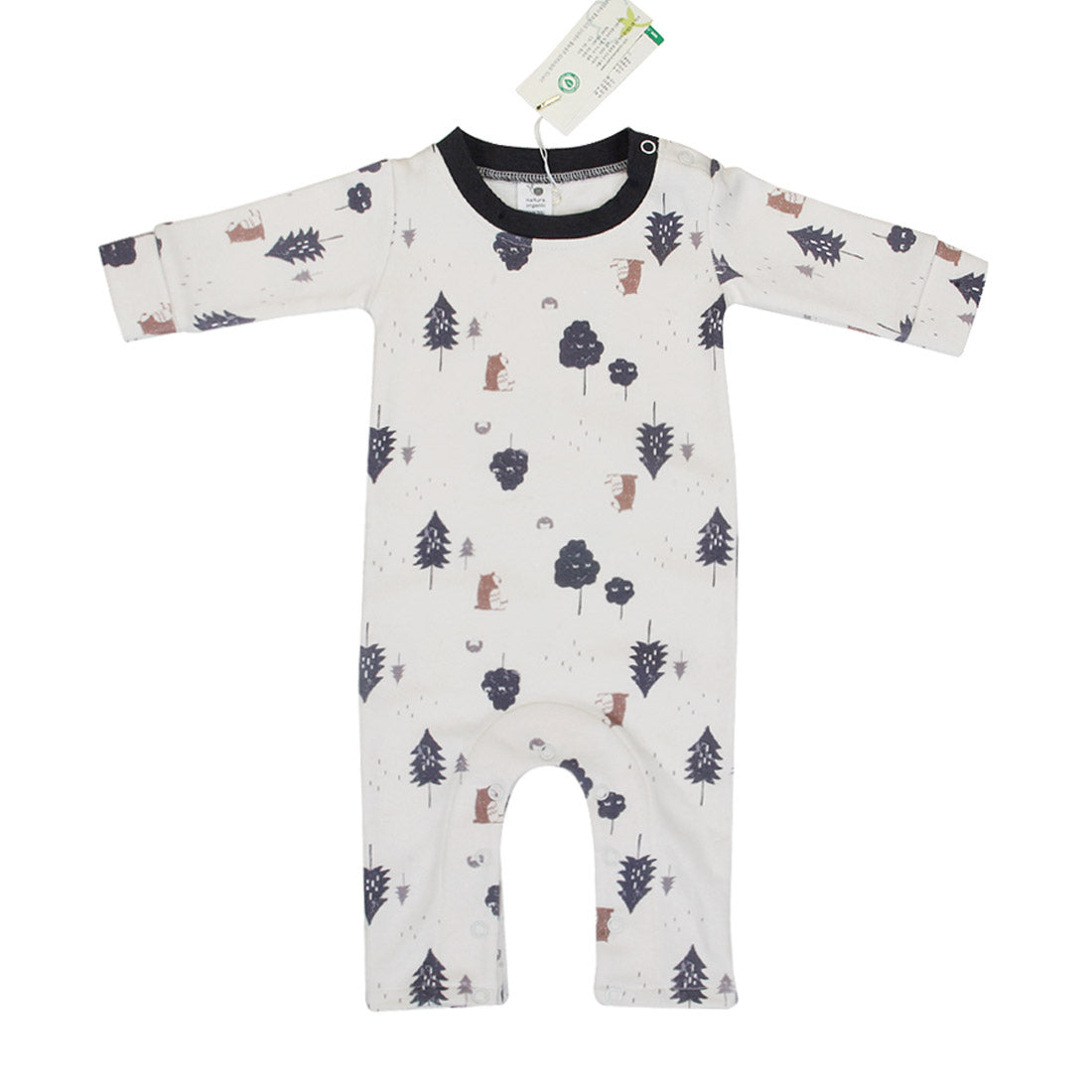 100% Organic Cotton Baby Rompers - Forest Friends Collection