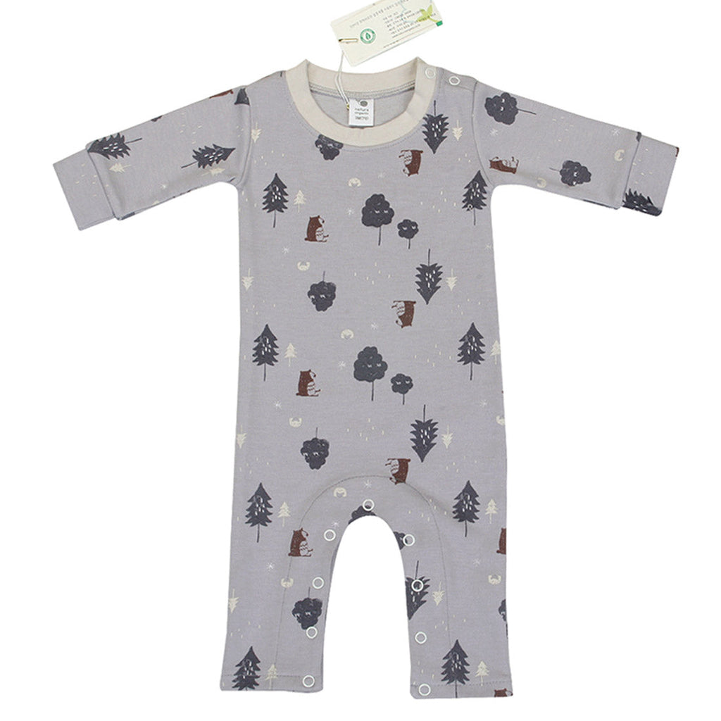100% Organic Cotton Baby Rompers - Forest Friends Collection