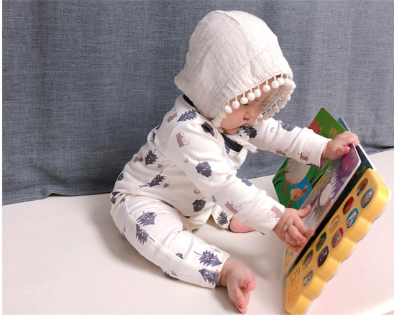 100% Organic Cotton Baby Rompers - Forest Friends Collection