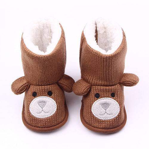 Bear knitting plus baby shoes