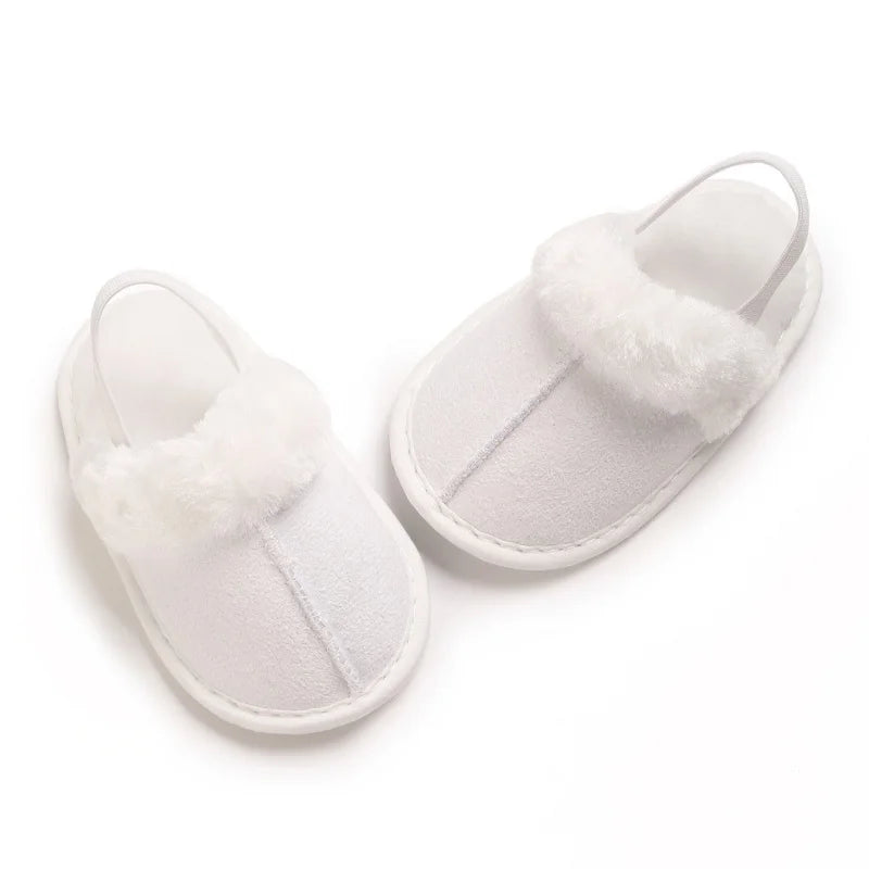 Children's Woolen Cotton Slippers Soft Soled Warm