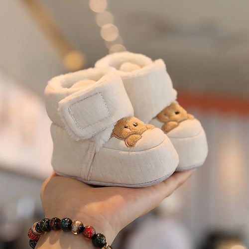 Cute Bear Baby Shoes Cartoon Soft Soled Boots for Infant