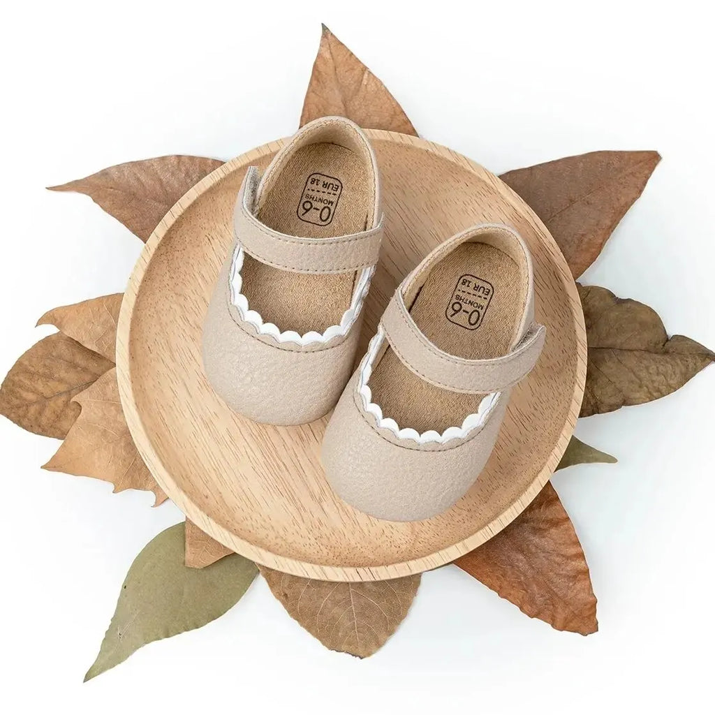 Baby Shoes Infant Leather Rubber Sole Anti-slip