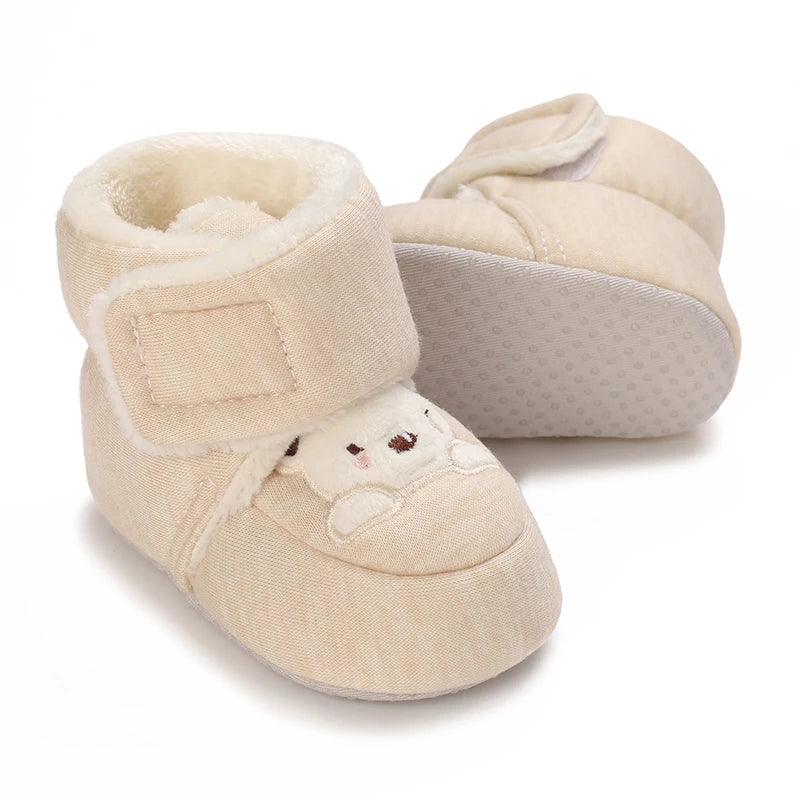 Cute Bear Baby Shoes Cartoon Soft Soled Boots for Infant