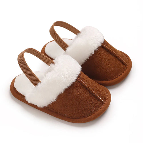 Children's Woolen Cotton Slippers Soft Soled Warm