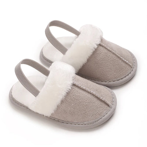 Children's Woolen Cotton Slippers Soft Soled Warm