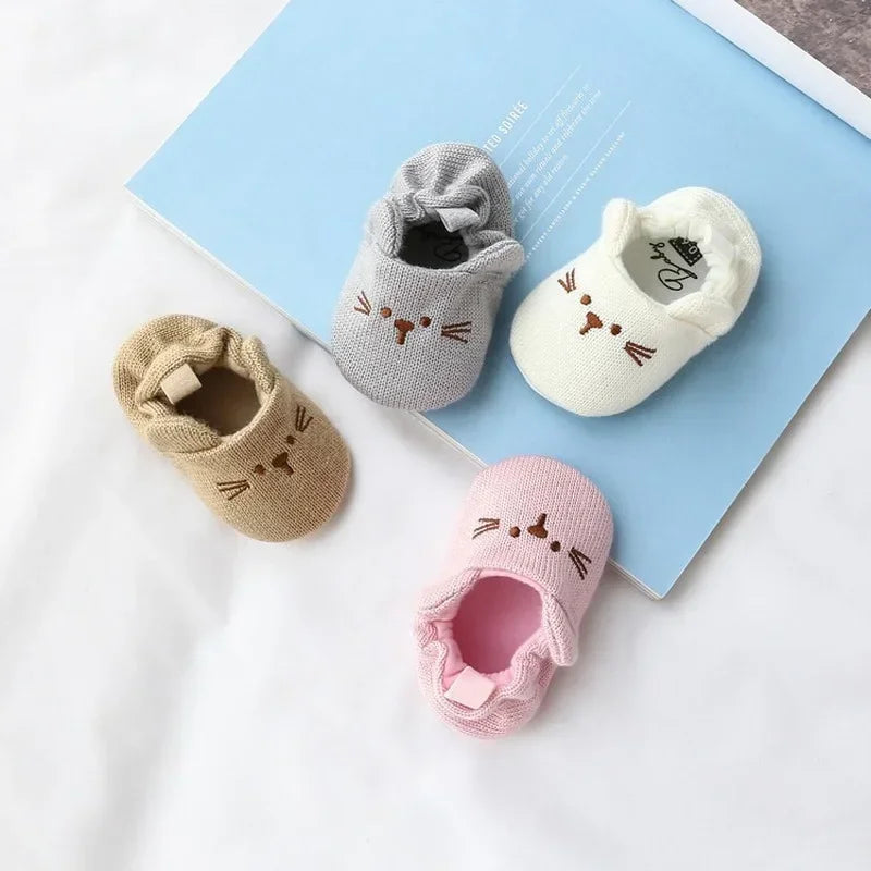 Newborn Baby Crib Shoes Boys Girls Casual First Walker Cute Animal Ear