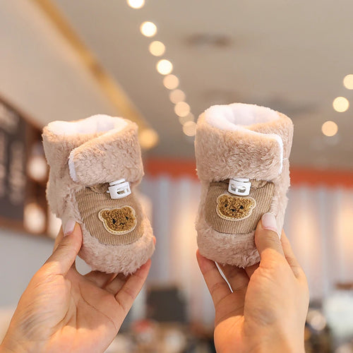 Cute Bear Baby Shoes Cartoon Soft Soled Boots for Infant