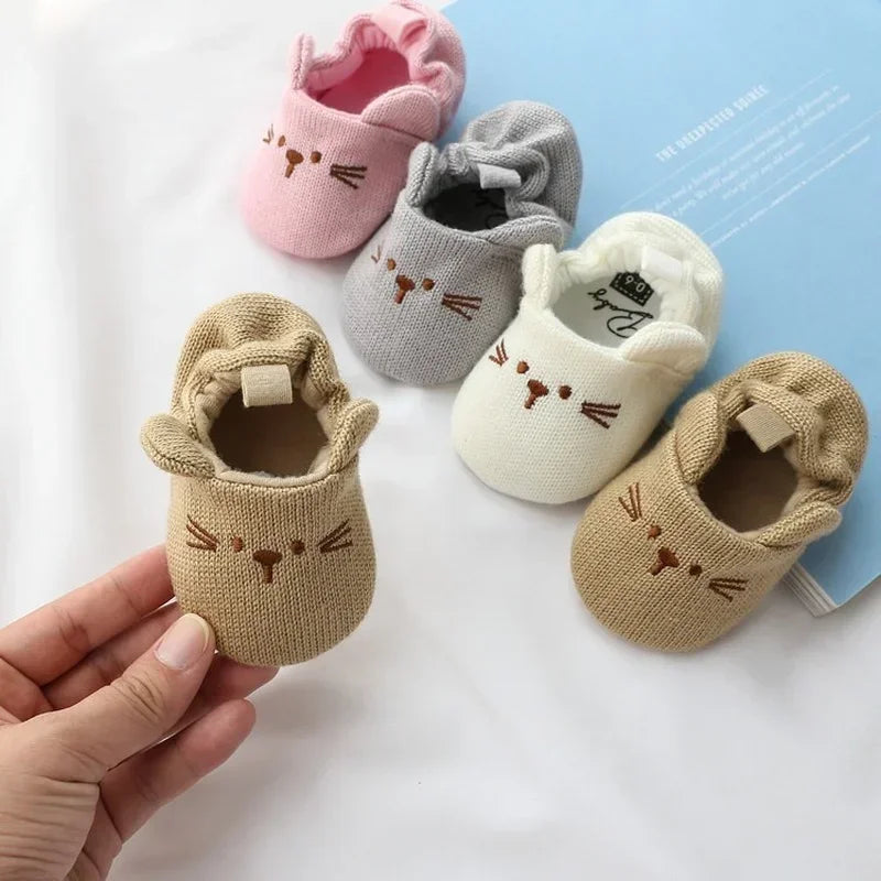 Newborn Baby Crib Shoes Boys Girls Casual First Walker Cute Animal Ear