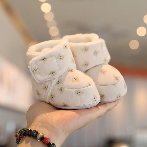 Cute Bear Baby Shoes Cartoon Soft Soled Boots for Infant
