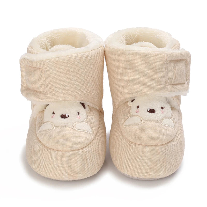 Cute Bear Baby Shoes Cartoon Soft Soled Boots for Infant