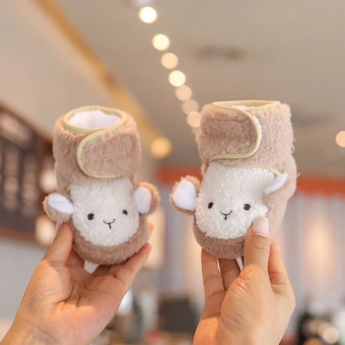 Cute Bear Baby Shoes Cartoon Soft Soled Boots for Infant