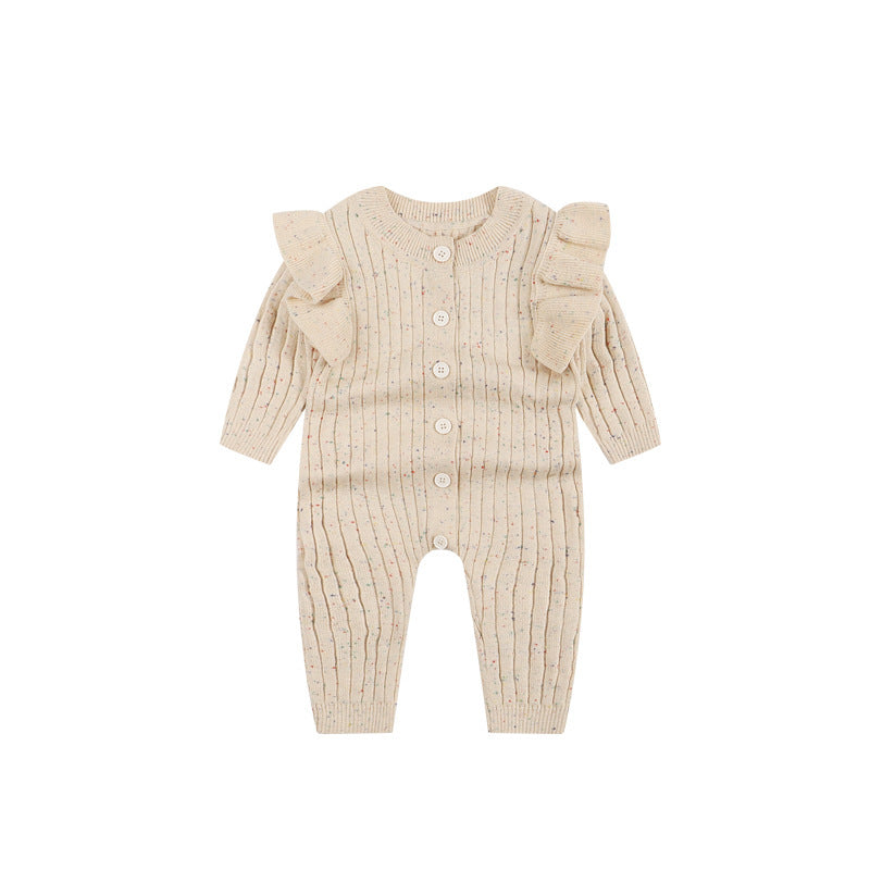Knitted Autumn 100% Cotton Baby Romper