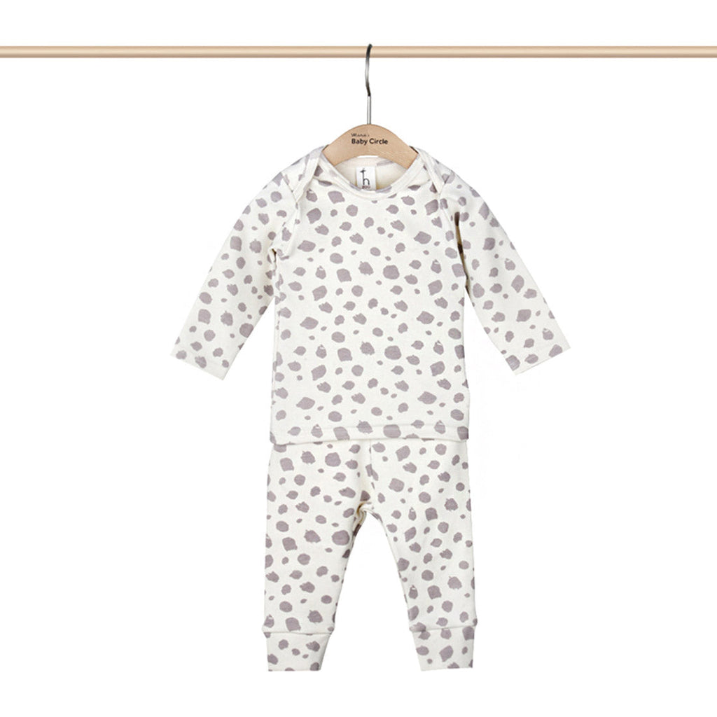 100% Organic Cotton Baby Pajama Set (Leopard Print)