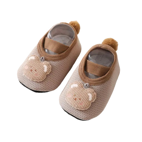 Baby Girl Cartoon Pattern Non-Slip Toddler Shoes With Tail Design
